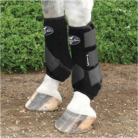 COB, Nero: Protezioni americane per cavalli modello Combo 2xcool knee boots