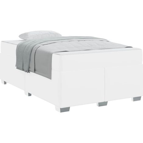 Maison Exclusive - Struttura del letto con materasso Bianco 120 x 200 cm Tessuto