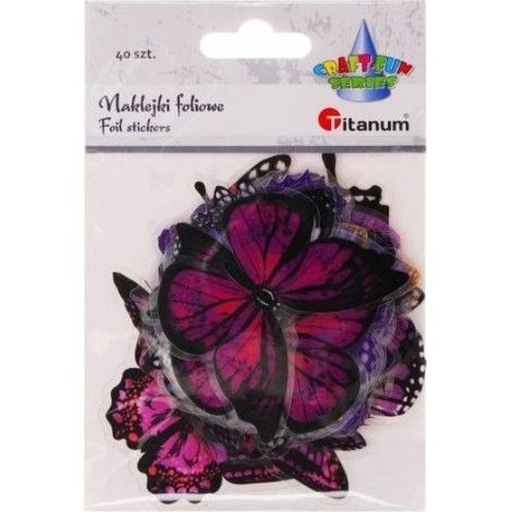 40 Stück Schmetterlingsaufkleber aus Folie
