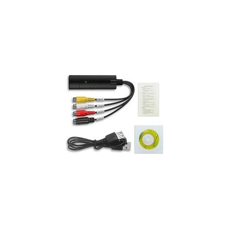 Convertisseur vidéo USB 2.0 pour VHS vers numérique – Capture audio et vidéo haute qualité – Compatible NTSC, PAL, SECAM – Logiciel de montage inclus