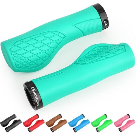 Poignées de vélo ergonomiques antidérapantes pour guidon 22,2mm, VTT, Trekking, Course, Vert menthe (1/5)