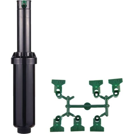 Hunter 44009 - Aspersor emergente Srm-04. 10cm arco ajustable, negro y verde (1/4)