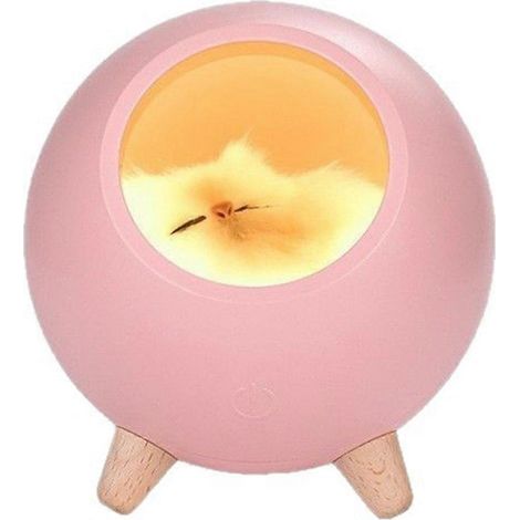 Adorable petite maison pour chat avec veilleuse intégrée, lit pour chaton avec veilleuse, chargement USB, tactile, lumière d'ambiance. (1/5)