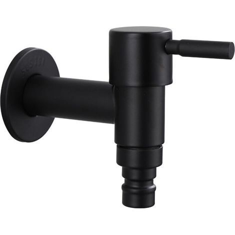 Mitigeur rétro noir/peint, robinet de machine à laver, robinet de jardin, robinet extérieur, robinet de salle de bain (1/3)