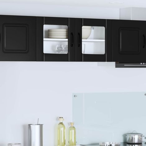 Küchenschrank Lucca Schwarz 80 x 31 x 40 cm Holzwerkstoff