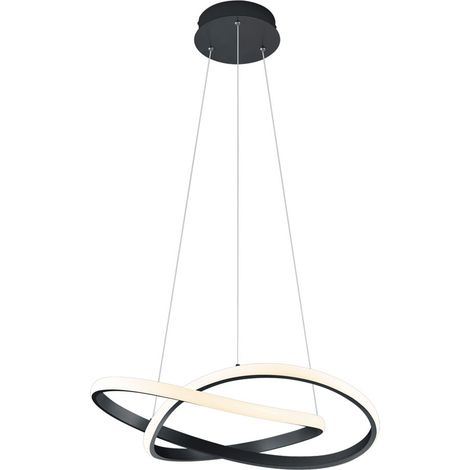 Lampada da soffitto a sospensione design a LED soggiorno sala da pranzo lampada a sospensione DIMMERABILE regolabile in altezza Realtà Luci R32051132 (1/5)