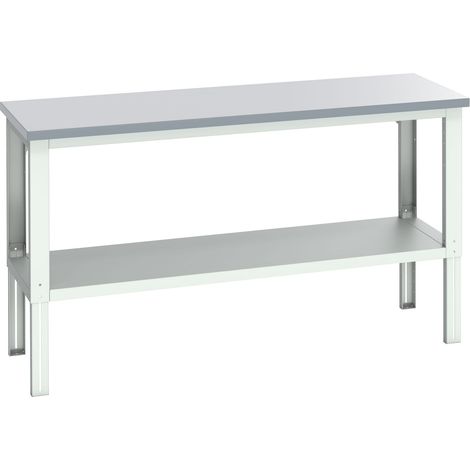 Bott 41003681.16V Cubio Adjustable Bench with Shelf, Laminate Top 2000 x 750mm