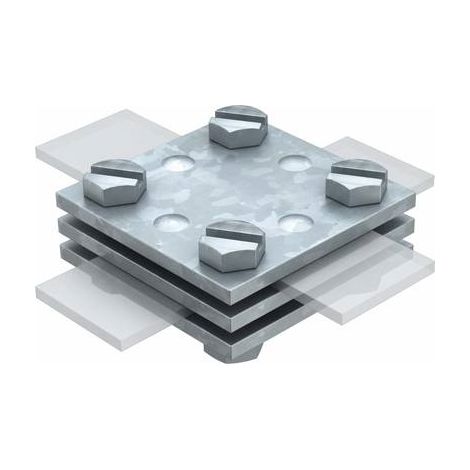 OBO Bettermann Giunto a croce 30mm acciaio zincato a fuoco, 5314615