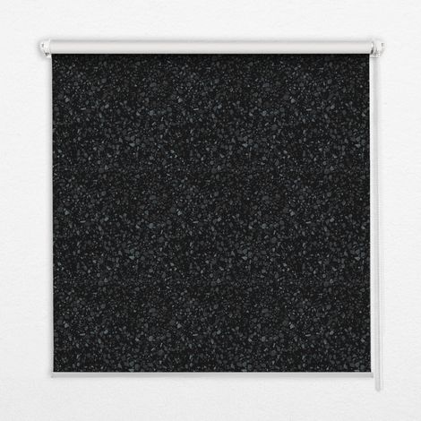 Innenrollo Fensterrollo - Rollo ohne Bohren - Sichtschutzrollo - Lichtdurchlässiges Rollo - Rechteckiges - Rollo - (80 cm x 180 cm) - Elemente auf schwarzem Hintergrund (1/5)