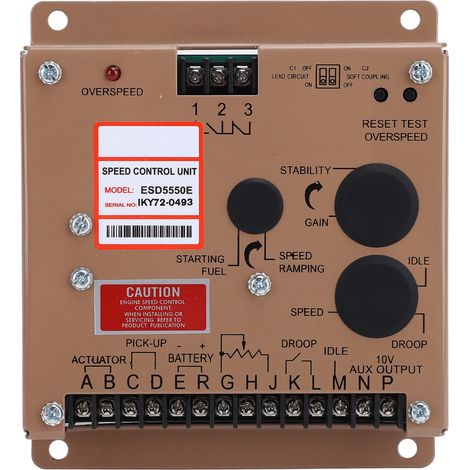 ESD5550E Generator-Motor-Drehzahlregler, Digitalanzeige, 12-24V elektronischer Motor-Drehzahlregler (1/5)