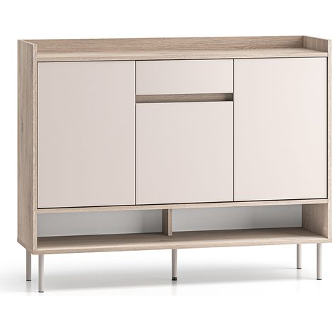 Mueble zapatero Alos Cashmere y Madera 3 puertas 1 cajón