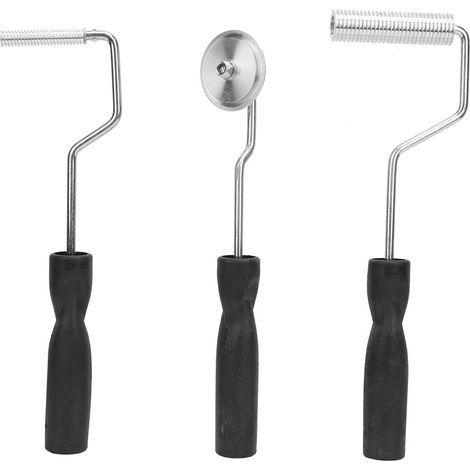 Kit d'outils à rouleaux, outil portable en fibre de verre à nervures fines, pratique et durable, 3 pièces pour l'entretien industriel (1/5)