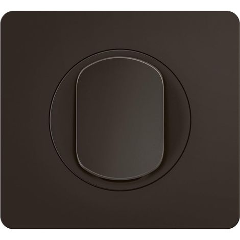 Interrupteur Simple ou Va-et-vient + Plaque 10A Commande d'Eclairage Complète Prêt à Installer Noir (1/2)