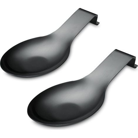 2 dessous de plat pour cuillères à soupe - cuillères noires pour plateau (1/5)
