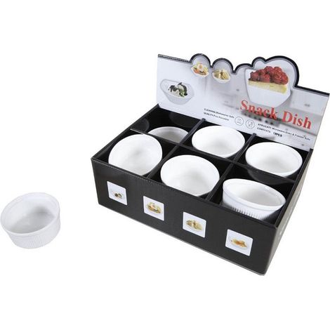 Set 12 Pz Plat Ciotules Rondes Avant-premières En Porcelaine