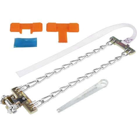 Chaîne antidérapante en acier pour pneus 235-285 mm, neige boue sécurité auto camion SUV (1/5)