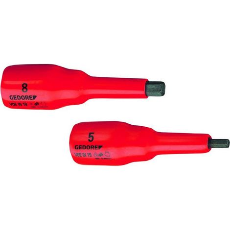 VDE IN 19 5 Inserti per cacciavite VDE 1/2" a 6 facce interne 5 mm (1/4)