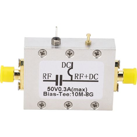 Biais Tee 10MHZ à 8GHz 300mA RF DC Bloc Coaxial pour Amplificateur à Large Bande (1/5)