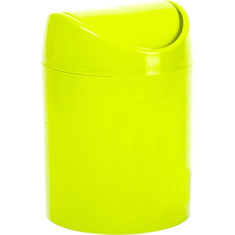 Papelera basculante plástico para mesa 1.4 Litros Verde