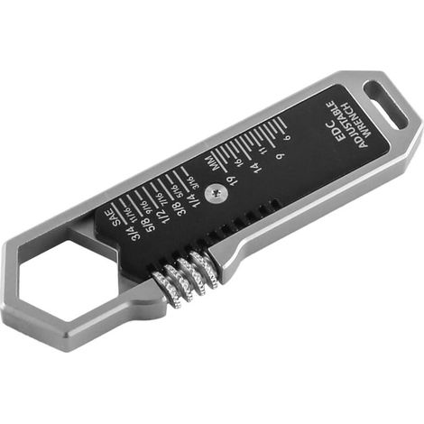 Clé à molette multifonctionnelle Mini clé à molette Portable EDC pour l'extérieur La clé hexagonale réglable est Petite et Pratique (1/5)