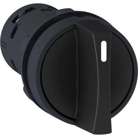 Bouton Tournant - 22 mm - 3 Positions - 2NO - IP65 - Noir - 10 Pièces