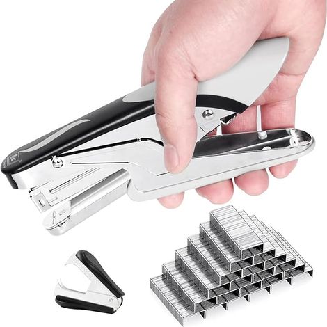 Heavy Duty Stapler with 1000 Staples and Staples Remover, 20 Sheet Capacity, Office Stapler for Home School Warehouse Stapling Handmade, No Jam (1/5)