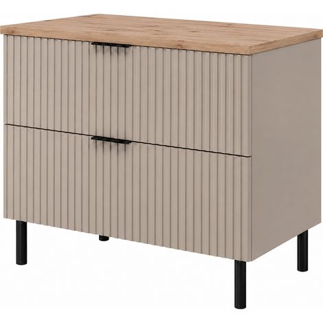 Mobile bagno sospeso sottolavabo con cesto portabiancheria, cachemire / piano marmo Bianco, maniglie dorate, 160 x 46 x 57 cm (1/4)