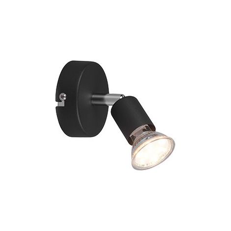 Faretto da soffitto PARIS nero metallo GU10 1 luce (1/5)