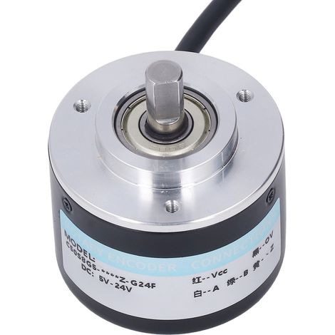 PNP-Inkrementalgeber IP50, Außendurchmesser 50 mm, 2-phasig, für intelligente Steuerung, DC 5–24 V, 2000 Impulse/R (1/5)