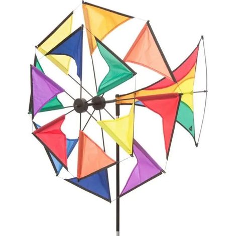 Elemento decorativo da giardino hq-invento windmill illusion resistente alle intemperie meccanismo rotante