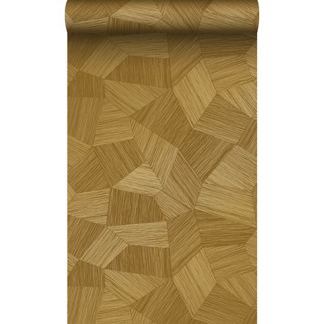 papier peint graphique 3D ocre doré  - Origin Wallcoverings (1/5)