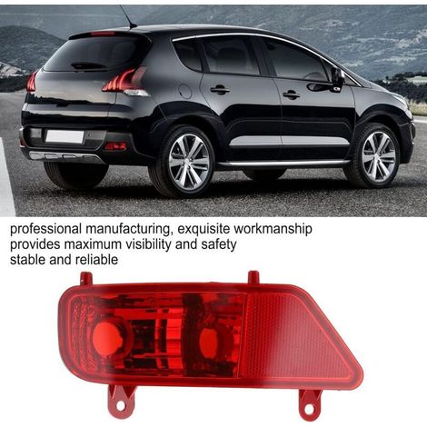 Feu antibrouillard arrière droit rouge pour 3008, 5008, 2009-2016 - Accessoires d'installation automobile (1/4)