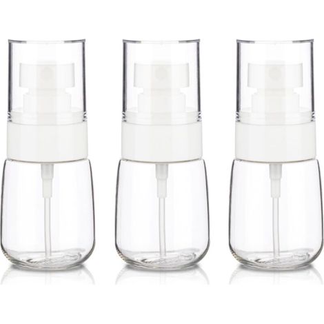 3 Pack 30ml Small Travel Spray Bottles, Empty Travel Spray Bottles, Mini Plastic Fine Mist Spray Bottles (1/5)