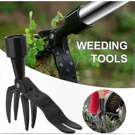 Unkrautstecher mit abnehmbarem Griff, ergonomischer Griff zum Entfernen von Wurzeln und zur Unkrautbekämpfung. (1/5)