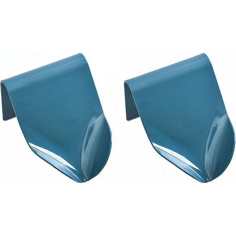 2 Pcs Bleu Porte-savon Pour Cuisine Salle De Bains Douche, Bote Savon Range-savon Support De Savon Auto-drainant Plastique Mural