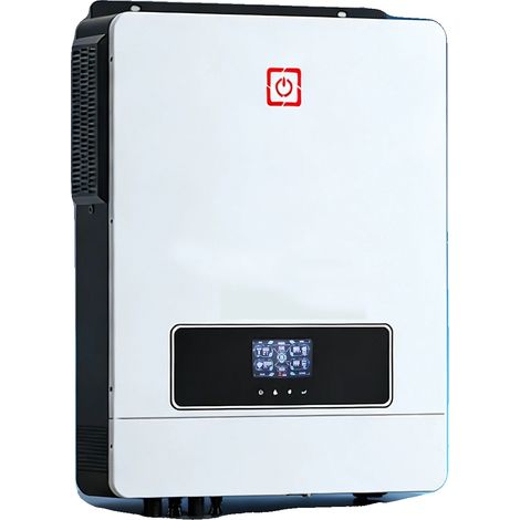 Inversor solar híbrido, potencia nominal de 10200 W, salida de 220-240 VCA, rango de entrada de 90-280 VCA, corriente de salida máxima de 44,3 A, tecnología MPPT dual. (1/5)