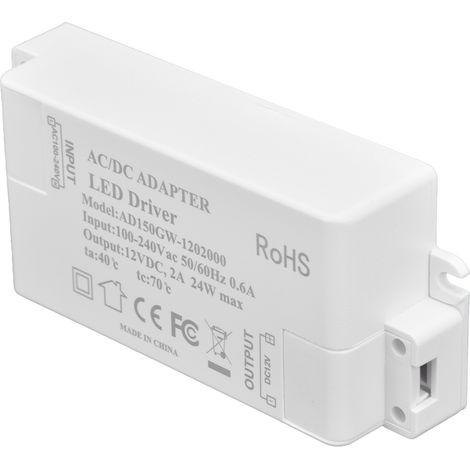 24W DC12V 2A LED-Netzteil, AC100-240V Konstantspannungstransformator, DIY-Netzteil Modell AD150GW-1202000 (Q-Serie) (1/5)