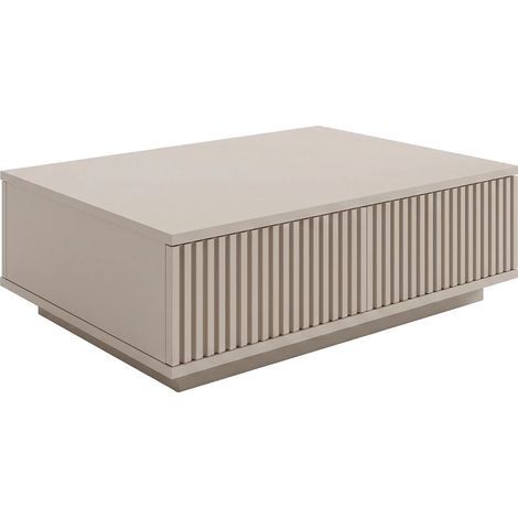 Tavolino con 2 ante - Beige - EROLYA