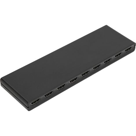 Répartiteur HDMI 1x8 en Alliage d'Aluminium 4K 60Hz - Alimentation 100-240V Prise UE pour Home Cinéma (1/5)