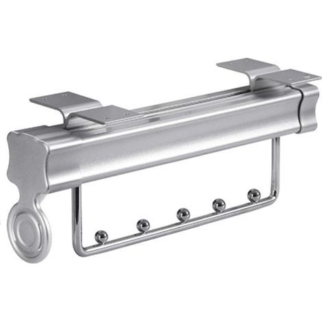 Barre de penderie coulissante robuste et réglable, fixation supérieure (1/5)