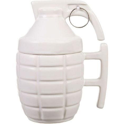 Tasse en céramique blanche Grenade