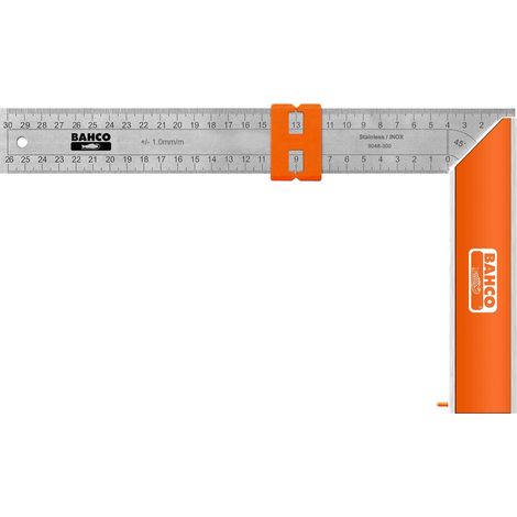 Bahco 9048-300 Squadra per falegname in acciaio inossidabile 300 mm (1/4)