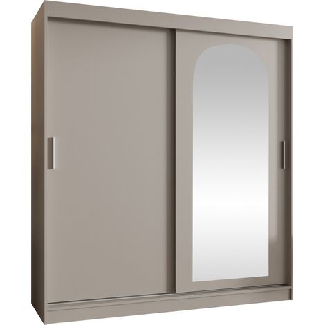 Armario Hartford 500, Cachemira, 200x180x62cm, Puertas de armario: Correderas, Número de estantes: 5