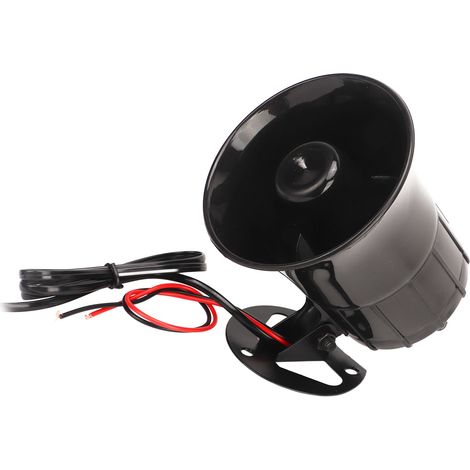12V 30W 3-Ton-Sirene, 120 dB, hohe Lautstärke, lauter Ton, elektrische Warn- und Alarm-Lufthupe für Fahrzeuge (1/5)