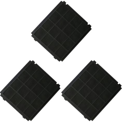 Ersatzteil - SOS Accessoire Lot de trois filtres charbon 305x266x15mm pour Hotte AIRFORCE AFFCA267, AFCFCA267B -  - AIRFORCE
