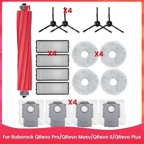 17 pièces détachées pour aspirateurs Qrevo Pro/Qrevo MaxV/QrevoS/Qrevo Plus (1/5)