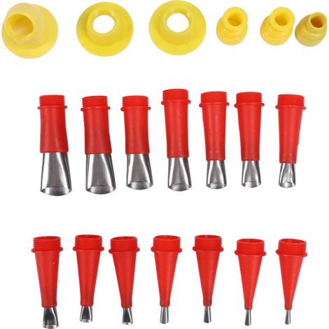 Ensemble de 20 applicateurs de mastic réutilisables en acier inoxydable avec 6 bases de connexion (1/5)