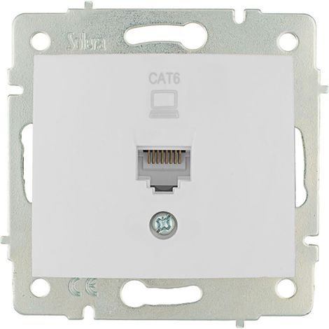 Prise Rj45 Cat6 Solera Prise Rj45 Cat6 Blindée, Montage Surface. - Solera