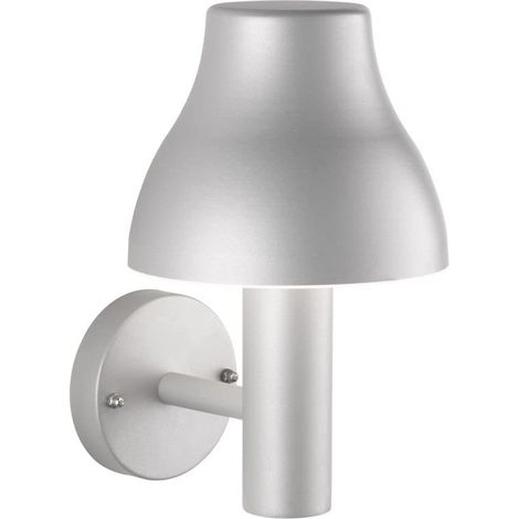 Applique murale d'extérieur, Aluminium, intégré, 7 W, gris, 21.4 x 18 x 29 cm (1/2)