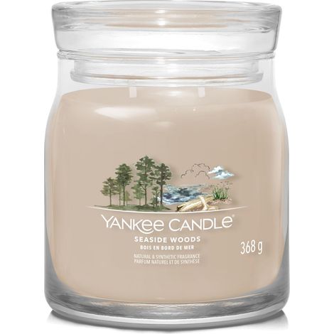 Seaside Woods – Yankee Candle Signature – Mittlere Duftkerze mit zwei Dochten – Neu für 2022 (1/4)